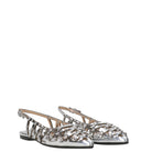 Ash Sandals Mirror Silver