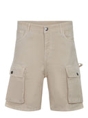 Cargo de Barrow Short en Efecto de lavado de piedra Gabardina