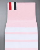 Thom Browne Mid Calf Socks W/ 4 Bar In Lightweight Cotton
