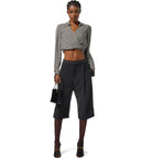 エリザベッタフランチブラックバミューダショーツ