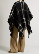 Woolrich Brushed Alpaca Check Cape