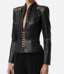 Elisabetta Franchi Jacket With Jewel Hooks