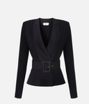 Elisabetta Franchi Chaqueta De Punto Con Cinturón