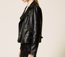 Twin Set Faux Leather Biker