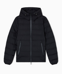 Emporio Armani Quilted Down Jacket With Jacquard Lettering Logo