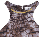 Elisabetta Franchi Animal Print Midi Dress