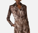 Elisabetta Franchi Alligator Print Shirt