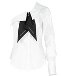 Camisa de un hombro con bufanda de Elisabetta Franchi