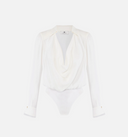 Body Elisabetta Franchi in georgette di viscosa