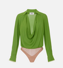 Elisabetta Franchi Viscose Georgette Bodysuit