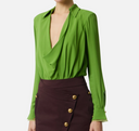 Elisabetta Franchi Viscose Georgette Bodysuit