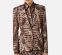 Elisabetta Franchi Alligator Print Jacket