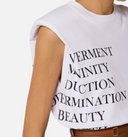 Elisabetta Franchi T Shirt With Lettering Print