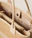 Twin Set Raffia Effect Shopper Bag