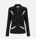 Elisabetta Franchi Two Tone Cut Out Jacket
