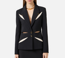 Elisabetta Franchi Two Tone Cut Out Jacket