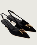 Zamszowy pantofelek Elisabetta Franchi