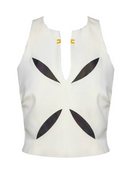 Elisabetta Franchi Top With Two Tone Cut Out