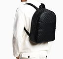 Emporio Armani 徽标皮革背包