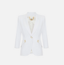 Elisabetta Franchi Jacket In Double Layer Stretch Crepe