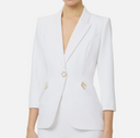 Elisabetta Franchi Jacket In Double Layer Stretch Crepe