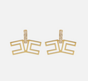 Elisabetta Franchi Logo Detail Earrings