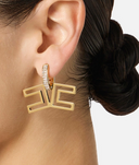 Elisabetta Franchi Logo Detail Earrings