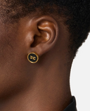 Elisabetta Franchi Logo Earrings