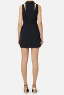 Elisabetta Franchi Double Layer Stretch Crepe Mini Dress