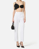 Elisabetta Franchi Logo Charm Trousers