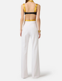 Pantaloni Elisabetta Franchi Con Logo Ricamato
