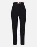 Elisabetta Franchi Logo Details Trousers