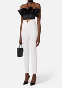 Elisabetta Franchi Logo Details Trousers