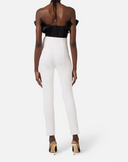 Elisabetta Franchi Logo Details Trousers