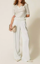Twin Set Polo Shirt With Sequins