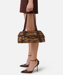 Elisabetta Franchi Tiger Print Top Handle Bag