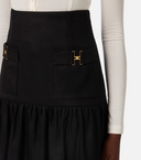 Elisabetta Franchi Linen Blend Skirt