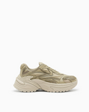 Emporio Armani Mesh And Suede Sneakers