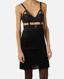 Elisabetta Franchi Mini Dress With Fringes