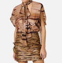 Elisabetta Franchi Bi Material Mini Dress