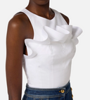 Elisabetta Franchi Top With Ruffle