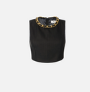 Elisabetta Franchi Top With Jewel Chain