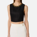 Elisabetta Franchi Top With Jewel Chain