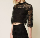 Camicetta Twin Set in pizzo macramè