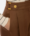 Shorts Elisabetta Franchi in Misto Lino