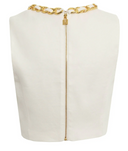 Elisabetta Franchi Top With Jewel Chain