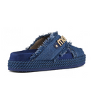 Mou Criss Cross Sandal Denim