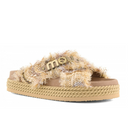 Mou Criss Cross Rope Sandal Rafia