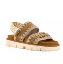 Mou Bio Sandal Suede Met Logo