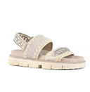 Mou Bio Sandal Suede&Amp;Canvas